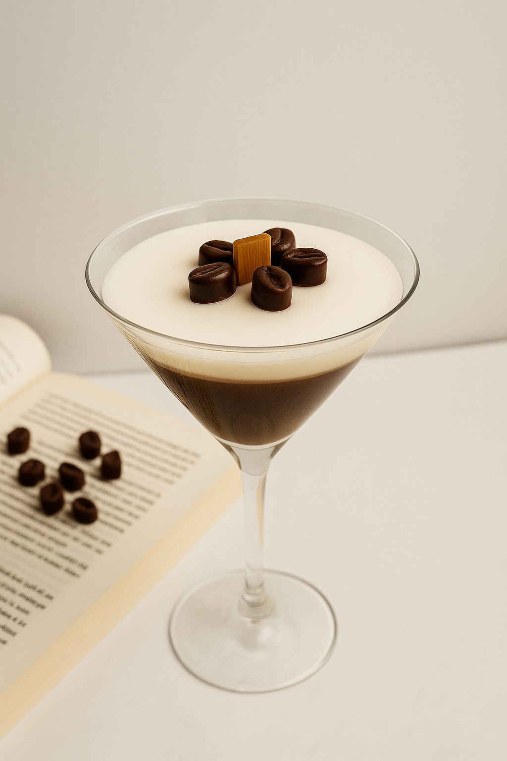 Espresso Martini Kerze – Handgemachte Cocktail-Duftkerze im Glas | Perfektes Geschenk für Kaffeeliebhaber Kandlewax Studio