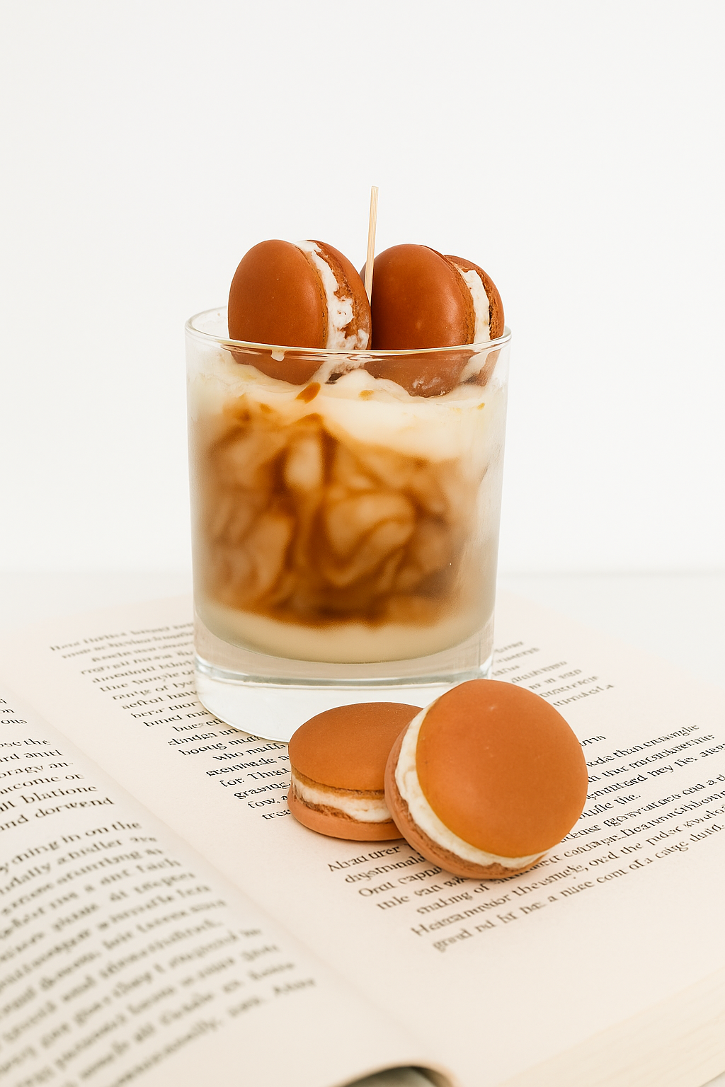 Macaron Delight Duftkerze – Handgemachte Geschenkkerze im Glas Kandlewax Studio