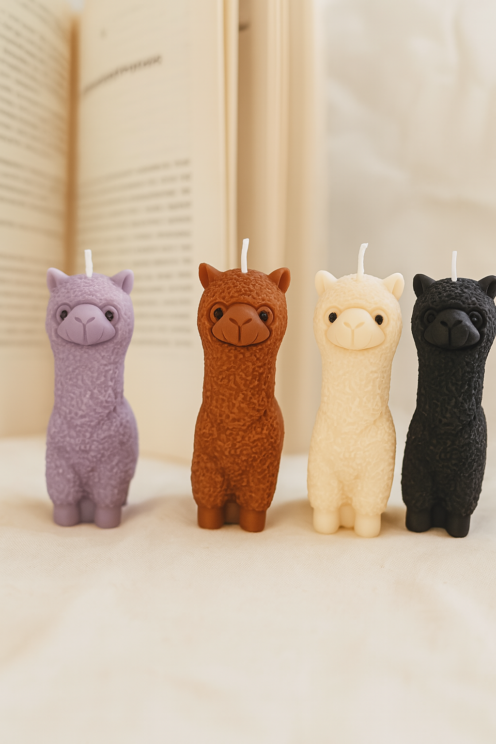 Alpaka Kerze – Handgemachte Tierkerze als Deko & Geschenk